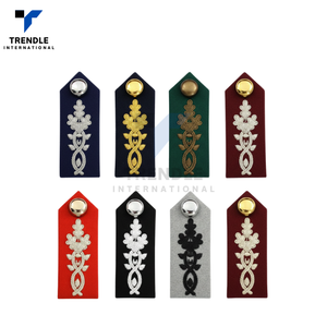 Meilleures attaches de col décoratives réglables de haute qualité pour tenues formelles quatre saisons, avec broderie argentée, boutons en alliage et fil métallique - Product Image 5
