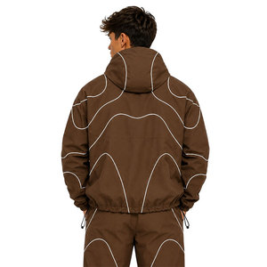 Fashion Casual Windbreaker <b>Jacket</b> for Men <b>Lightweight</b> Waterproof Hooded Outdoor Sports Running Cycling Camping <b>Jacket</b> With Logo - Product Image 4