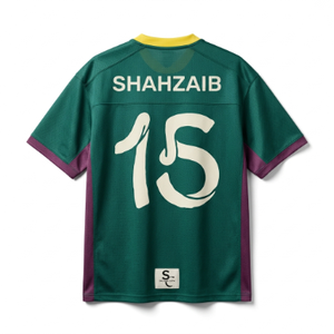 Camisetas Deportivas Ligeras Sublimadas y Bordadas Personalizadas, 100% Poliéster, Tejido de Secado Rápido, Manga Corta, Logotipo Personalizado en la Parte Delantera, para Adolescentes - Product Image 2