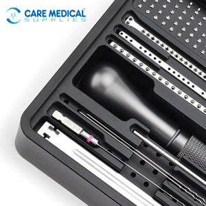 Nouvel ensemble d'instruments chirurgicaux orthopédiques manuels en acier inoxydable pour plaques de blocage traumatiques DHS DCS, kit d'implants osseux réutilisable - Product Image 6