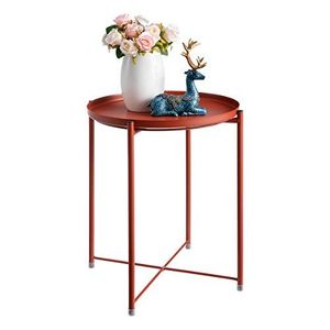 Mesa Auxiliar de Acero Resistente con Revestimiento Antirrayas para Uso Diario en el Hogar - Product Image 5