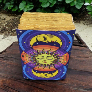 Diario de Cuero Hecho a Mano con Diseño de Sol y Luna, Grimoire Rústico Clásico, Libro de Hechizos Vintage con Motivos Animales, Cuaderno Grueso - Product Image 6