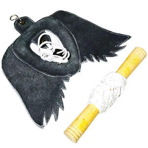 DISCOVER IMPEX Señuelo de cetrería con forma de ala, de cuero camuflado, para entrenamiento de halcones, águilas y otras aves de presa, equipo de práctica con cordón - Product Image 1