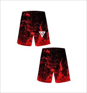 Custom <b>Men</b> Red Grunge Basketball Shorts Sublimation Printed Mesh Sports <b>Trunks</b> Quick Dry Gym Training Fitness Wear - Product Image 1
