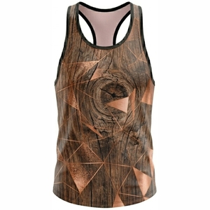 Débardeur Homme Géométrique Imprimé Bois Respirant Décontracté Col Rond Sublimation Polyester Tricoté Style Polyester - Product Image 2