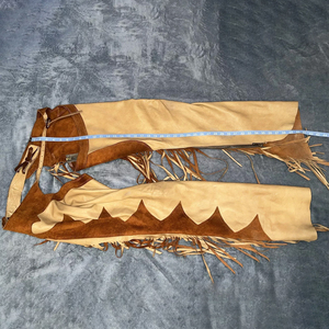 Western Horse <b>Chaps</b> Men Women Brown-suede Leather <b>Chaps</b> Latest Bikers Fashion <b>Riding</b> Leather <b>Chaps</b> For Sale - Product Image 5