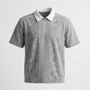 Men's Quarter Zip Up Pullover Lightweight <b>Mock</b> <b>Neck</b> Casual Long Sleeve Polo Shirts Everyday Wear Stylish Fashion Apparel - Product Image 1