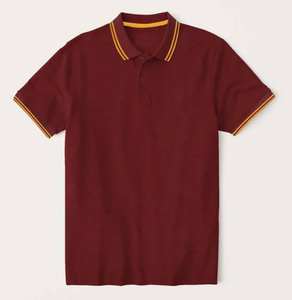 Camisetas Polo Rojas de Manga Corta para Hombre al por Mayor, Alta Calidad, 100% Algodón, Técnica Bordada, Transpirables, Tejido Liso - Product Image 5