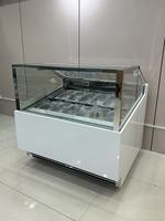 CE 2026 Hasgen 304SS 12pan Vente directe usine Armoire à glaces italienne -20°C ° Vitrine Réfrigérée Congélateur pour Gelato