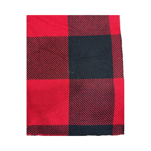 Tissu tissé en laine de cotons 100% acrylique pour vestes, 300 g/m², en rouge et noir avec des motifs tendance - Product Image 1