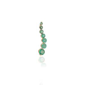 14K Yellow <b>Gold</b> Emerald Cut Diamond & Moissanite Heart <b>Pendant</b> - Product Image 3