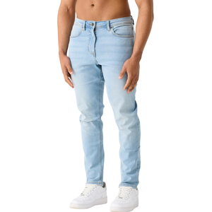 กางเกงยีนส์ผ้ายีนส์สีฟ้าอ่อนสำหรับผู้ชายผ้ายืดทรงสลิมฟิตเสื้อผ้าลำลอง - Product Image 6