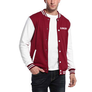 Veste universitaire personnalisée pour hommes, veste de baseball, veste bomber en polaire d'hiver, fabricant OEM ODM en gros - Product Image 2