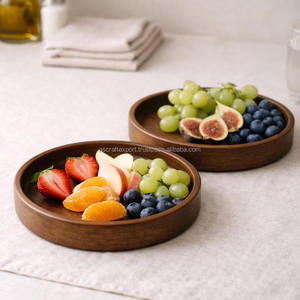 Plateau de service en bois massif de qualité supérieure avec poignées pour le service de nourriture et de boissons - Product Image 6