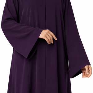 Abaya amarilla Dubai Elite Modest, abaya amarilla real y morado oscuro, abaya de estilo Dubai, abaya para uso diario. - Product Image 6