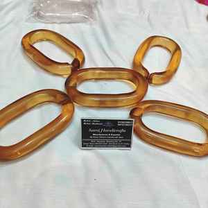 Cadenas de Resina Multicolor Mate y Transparente, Eslabones Acrílicos Tipo Cubano para Decoración de Paredes, Todos los Colores Disponibles - Product Image 6