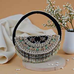 Women's Summer Fashion Clutch Crossbody Bag Retro Woven <b>Straw</b> Polyester Minimalist Temperament Qipao Dress Versatile <b>Handbag</b> - Product Image 2