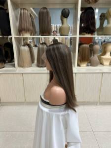 Pelucas Frontales de Encaje HD de Cabello Humano Virgen Chino al por Mayor de Fábrica, Transparentes, de Longitud Larga, Tamaños de Gorra Pequeños/Grandes, 150% de Densidad - Product Image 3