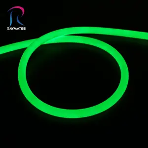 Green Color 24V 18mm Diameter Suitable For Outdoor And Indoor 360 Degree Luminous Flexible Neon Light