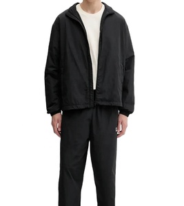 Custom Zip Up Embroidered Logo Retro Nylon Track Windbreaker <b>Jacket</b> Blank Crinkle Outdoor <b>Men</b> Windbreaker <b>Jacket</b> - Product Image 3