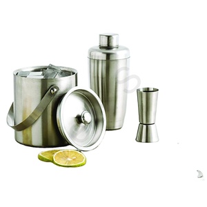 Ensemble de Bar avec Kit de barman couleur argent ensemble de shaker à Cocktail pour outils de Bar ensemble de shaker à Cocktail en acier inoxydable - Product Image 1