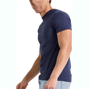T-shirts personnalisés OEM à faible MOQ avec logo sur mesure pour hommes, col rond, nouveaux t-shirts tendance pour hommes en vente en ligne à prix abordable - Product Image 5
