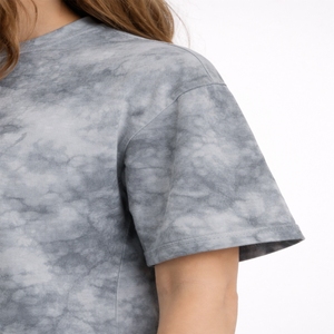 Camiseta de Algodón para Mujer, de Alta Calidad, Ligera, de Manga Corta, Cuello Redondo, Corte Ajustado, Informal, Transpirable, de Secado Rápido y Ecológica - Product Image 4
