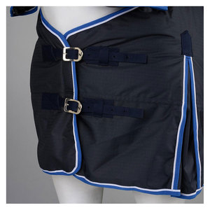 Couverture d'hiver pour cheval 600D très résistante, en promotion |   Couverture imperméable combinée avec protège-cou |   Housse de protection pour chevaux d'extérieur de 75 pouces - Product Image 3