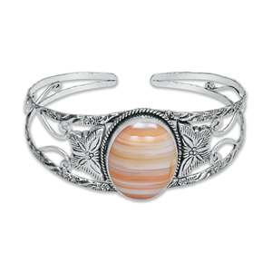 กำไลข้อมือแบบปรับได้ หลายสี คริสตัลธรรมชาติหลากหลายชนิด ชุบเงินโบราณ วินเทจ ทองเหลือง โบฮีเมียน รูปทรงเรขาคณิต สำหรับทุกเพศ - Product Image 2