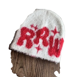 หมวกไหมพรมดีไซน์ Y2K หมวกบีนนี่คาร์โก้สำหรับฤดูหนาวหมวกฮิปฮอป Kanye สำหรับผู้หญิงผู้ชายผู้หญิงตัวอักษรกลางแจ้ง - Product Image 4