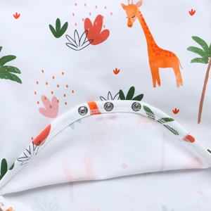 Qualité supérieure Dora la girafe imprimé bio bambou élasthanne body à manches longues pour bébé sous-vêtements bio pour bébé - Product Image 4