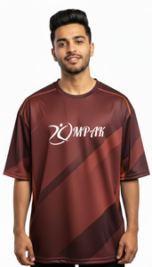 T-shirt oversize streetwear à sublimation pour homme, mode décontractée - Product Image 4