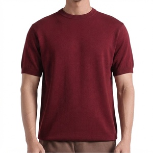Solid Color Men's T Shirt Comfortable Cotton Fabric Regular Fit Casual Fashion Round Neck Daily Wear - Product Image 1