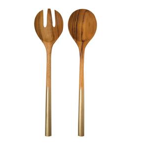 Wood <b>Salad</b> <b>Servers</b> Set Solid Hardwood <b>Salad</b> <b>Wooden</b> Spoon for Fruits <b>Salads</b> <b>Server</b> - Product Image 5