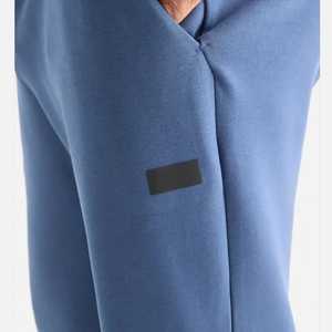 Conjunto deportivo para hombre con cuello redondo, 100% algodón, sudadera con capucha de felpa y bolsillo lateral con cremallera, servicio OEM, estilo jogger, conjunto deportivo de gran venta. - Product Image 2