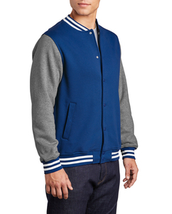 แจ็คเก็ตวาร์ซิตี้ผ้าฝ้ายฟลีซคุณภาพสูงสั่งทำพิเศษสำหรับผู้ชาย ขายดี - Product Image 4