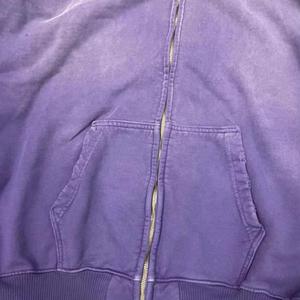 Custom French Terry Graphics Rivet <b>Hoodies</b> Vintage Acid Washed Heavyweight Cotton Zip up Cropped <b>Rhinestone</b> Hoodie - Product Image 3