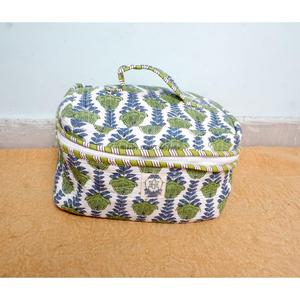 New Arrival Wholesale Handcrafted Tassel Printed 100% Cotton Zipper Closure <b>Small</b> Lightweight Multi-Function Eco-Friendly Case - Product Image 2