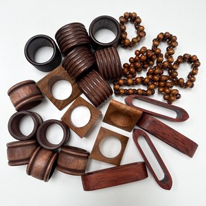 Anillo de Servilleta de Madera Clásico para una Presentación Elegante en Restaurantes, Accesorios Decorativos para Mesa, Juego de Colección Premium - Product Image 2
