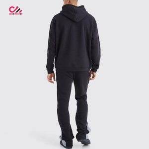 Ensemble de survêtement à capuche pour homme, manches longues, sweat-shirt en coton, pantalon avec impression d'étoiles, coupe ample, streetwear, vêtements d'automne - Product Image 4