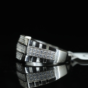 Luxury 925 Sterling Silver Hip Hop Exquisite Moissanite Diamond <b>Ring</b> Iced White D VVS1 Brilliant Cut <b>for</b> <b>Men</b> - Product Image 2