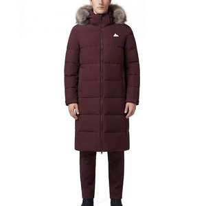 Trendy Men Waterproof Lightweight <b>Bench</b> <b>Coat</b> Hooded Winter Padded Full Front Zipper Warm Outdoor Long Custom Wholesale Clothing - Product Image 1
