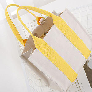Sac fourre-tout en toile imprimé personnalisé avec logo et lettres, robuste, réutilisable, extra large, pour la plage, les courses, avec poignée d'épaule - Product Image 6