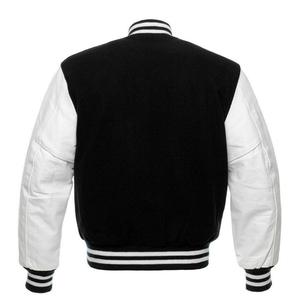Veste de baseball pour homme, manches 100% cuir, 100% laine de qualité, broderie chenille personnalisée, dernier modèle - Product Image 3
