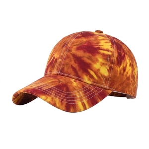 Gorras de Béisbol Personalizadas, Suaves, Sin Estructura, con Estampado Tie-Dye, Estilo Europeo Americano, con Letras de Leopardo y Patrones de Frutas - Product Image 2