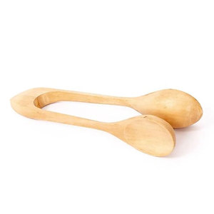Natural Hardwood <b>Musical</b> Spoons Handcrafted Percussion <b>Instrument</b> for Folk Music Rhythm Training and Live Performance - Product Image 4