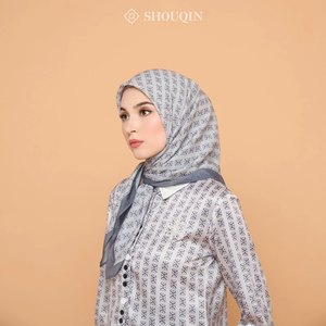 ผ้าคลุมศีรษะมุสลิม SHOUQIN Zora Square Hijab แบบตัดด้วยเลเซอร์ ผ้าวอยล์เนื้อละเอียดพิเศษ พิมพ์ลายจุด ผ้าคลุมน้ำหนักเบา ระบายอากาศได้ดี - Product Image 4