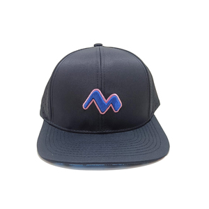 Black 6-Panel Trucker Hat With Custom 2D Embroidery Logo Street Style Casual Fit Spring Summer Outdoor Accessory Made in Vietnam - Product Image 1