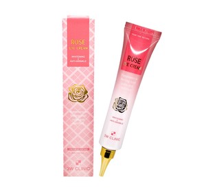 Crème pour les yeux à la rose 3W CLINIC 40ml, soin coréen authentique K Beauty, hydratante, anti-âge, éclaircissante, blanchissante - Product Image 1