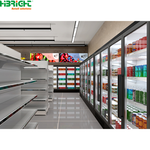 Estanterías de Acero Blancas para Supermercados, Góndolas de Exhibición para Tiendas de Abarrotes, Almacenamiento para Pasillos - Product Image 6